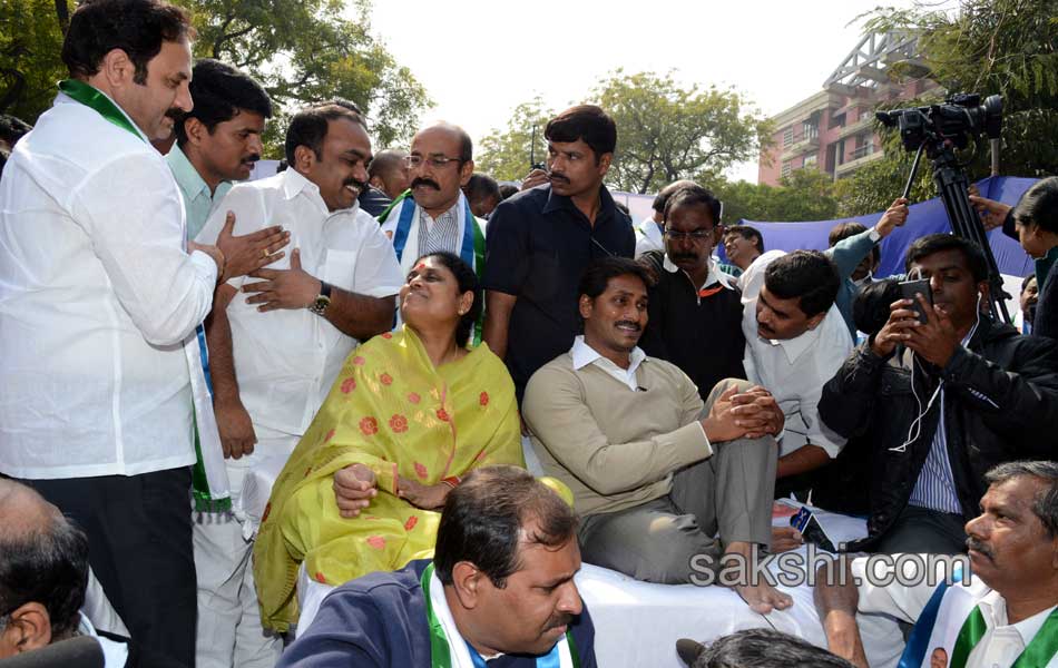 YSR Congress Chief YS Jagan Mohan Reddy stages anti Telangana protest in Delhi - Sakshi25