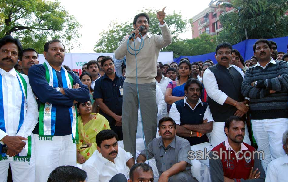 YSR Congress Chief YS Jagan Mohan Reddy stages anti Telangana protest in Delhi - Sakshi26