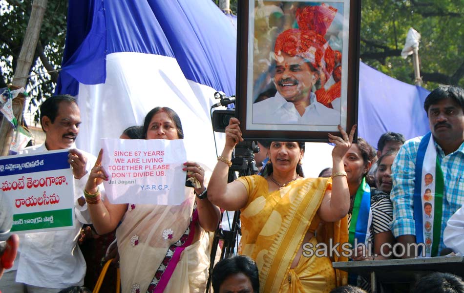 YSR Congress Chief YS Jagan Mohan Reddy stages anti Telangana protest in Delhi - Sakshi20