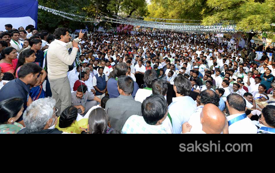 YSR Congress Chief YS Jagan Mohan Reddy stages anti Telangana protest in Delhi - Sakshi52