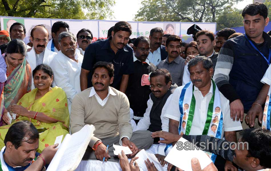 YSR Congress Chief YS Jagan Mohan Reddy stages anti Telangana protest in Delhi - Sakshi45
