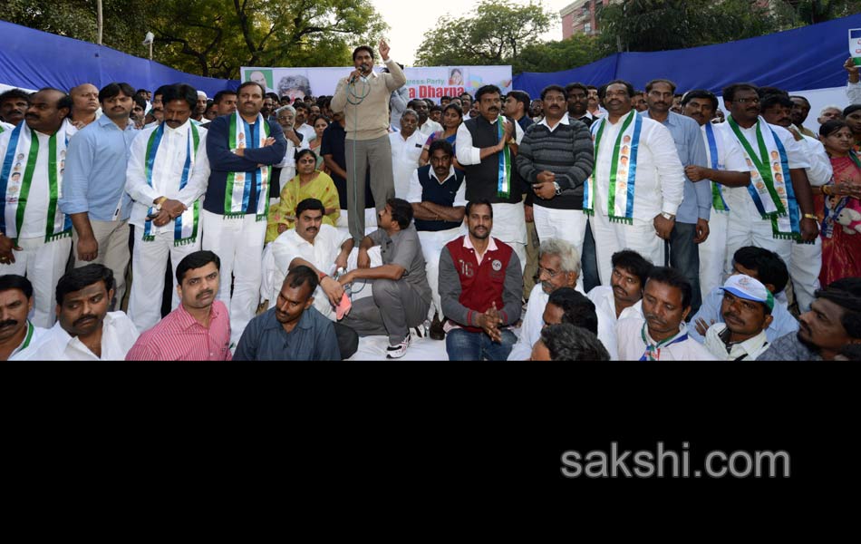 YSR Congress Chief YS Jagan Mohan Reddy stages anti Telangana protest in Delhi - Sakshi55