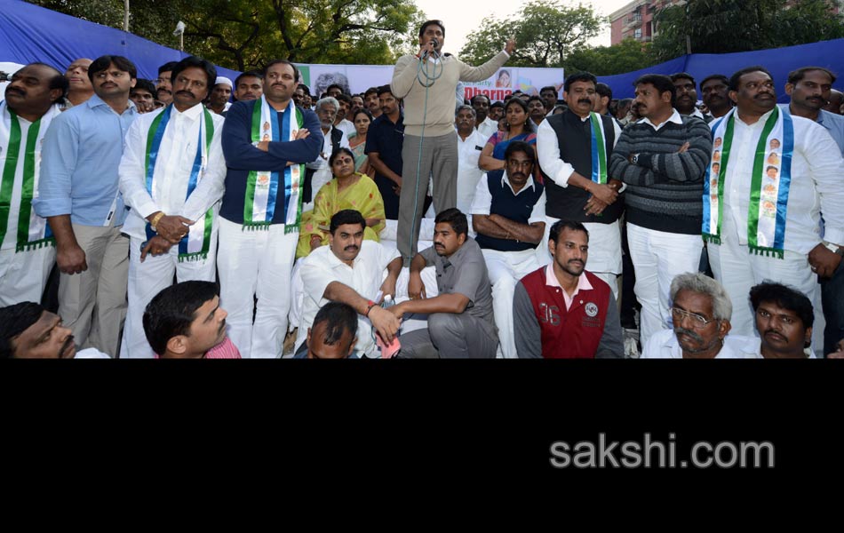 YSR Congress Chief YS Jagan Mohan Reddy stages anti Telangana protest in Delhi - Sakshi54