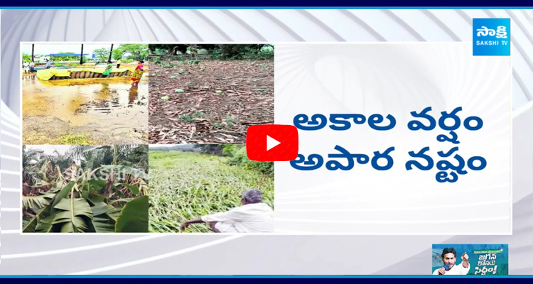 Huge Loss To Farmers After Heavy Rain In Telangana 