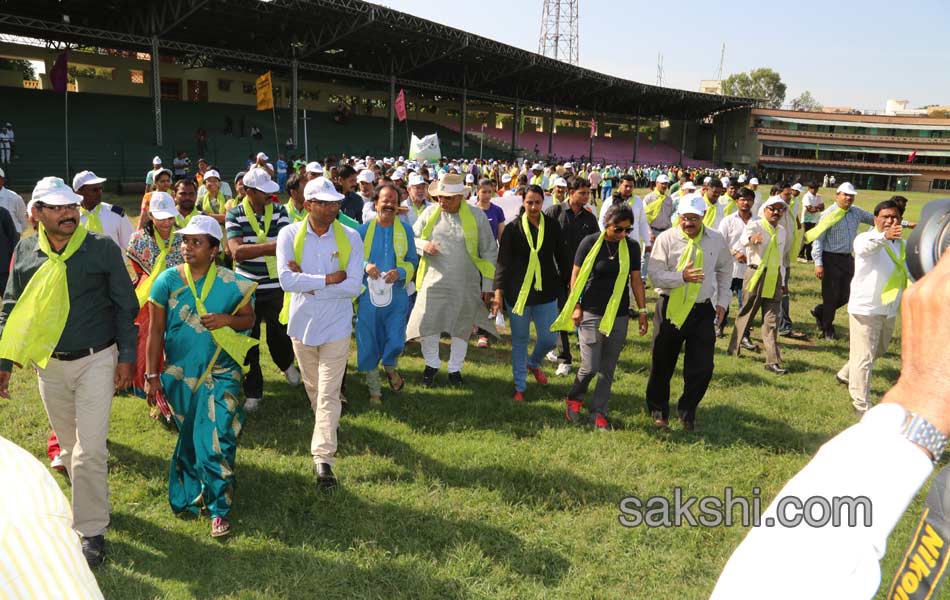Mithali Raj participate Haritha Haram in lb stadium