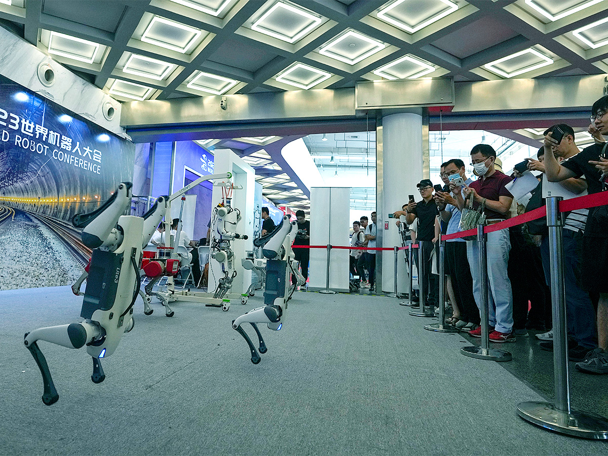 The Annual World Robot Conference At the Beijing - Sakshi