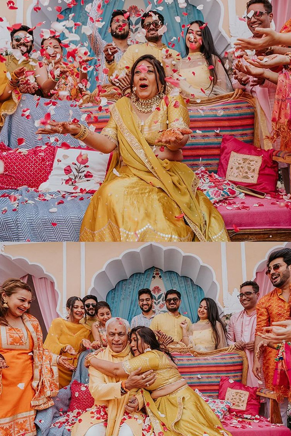 TV actress Surbhi Chandna KaranSharma haldi ceremony pics goes viral - Sakshi
