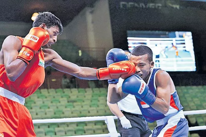 Indian boxer  Shyam Kumar in the final - Sakshi