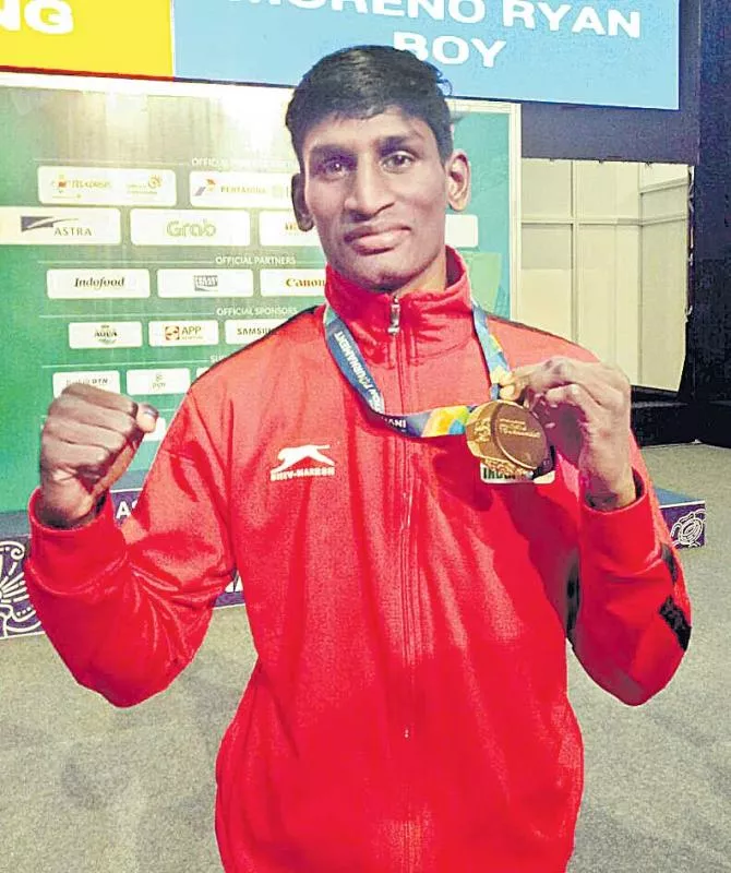 Shyam Kumar' win a gold medal - Sakshi