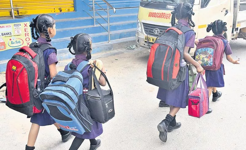 When was reducing the school bag weight - Sakshi