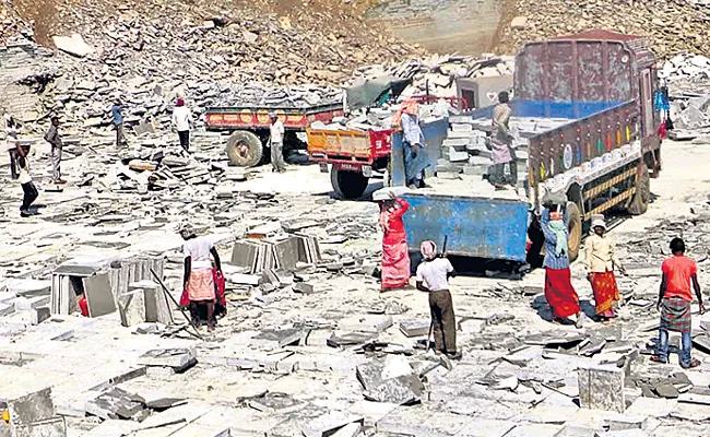 natural stone illegally transported from tandur - Sakshi