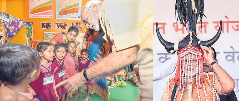 In Chhattisgarh's Naxal Heartland, Narendra Modi Urges People to Shun the Gun - Sakshi