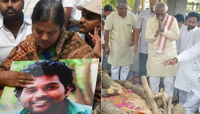Radhika Vemula Express Her Deep Condolences To Former Minister Bandaru Dattatreya - Sakshi