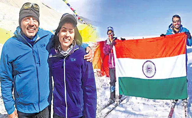 Father And Daughter Duo Who climbed Everest Mount - Sakshi