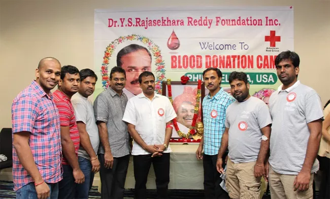 YSR Foundation conducts Blood Drive in Philadelphia - Sakshi