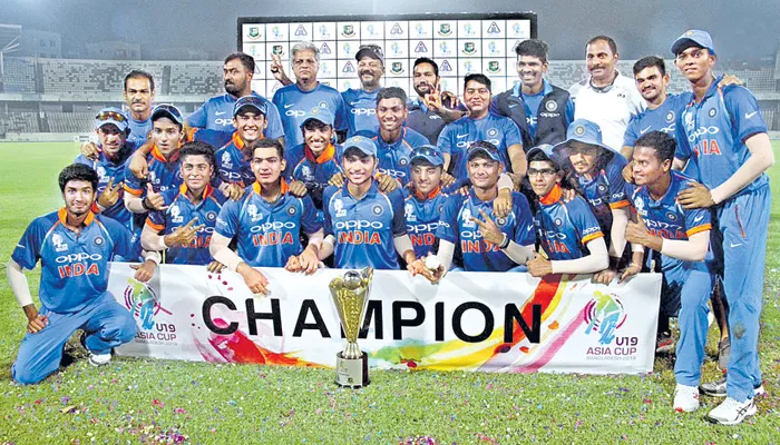 Under-19 Asia Cup: India Beat Sri Lanka By 144 Runs To Clinch Title - Sakshi