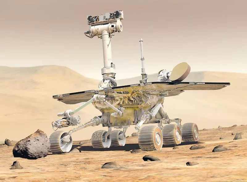 NASA Curiosity rover snaps striking Mars selfie before rolling out - Sakshi