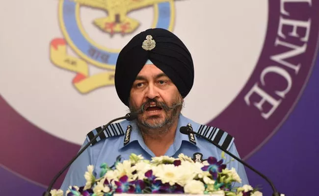 Air Chief BS Dhanoa Says Air Force Can Not Count How Many People Died Over Balakot Strike - Sakshi