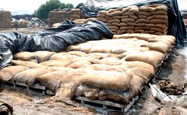Grain Not Pouches In Centers Karimnagar - Sakshi