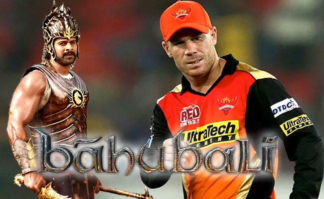 Cricket Star David Warner Wants To Act in Baahubali - Sakshi