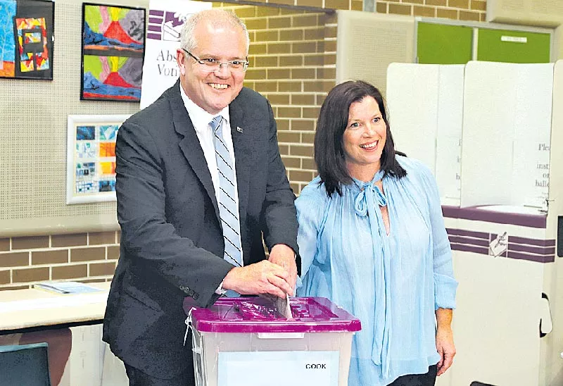 Australia Prime Minister Scott Morrison Scores Surprise Election Victory - Sakshi