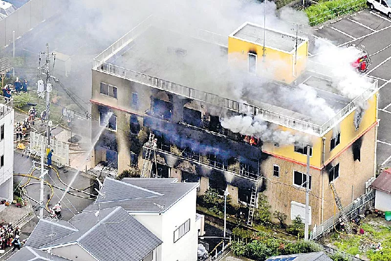 33 killed in arson attack at Japan anime studio - Sakshi