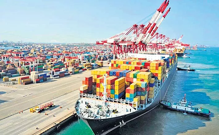 Exports growth inches up 2.25 per cent in July - Sakshi