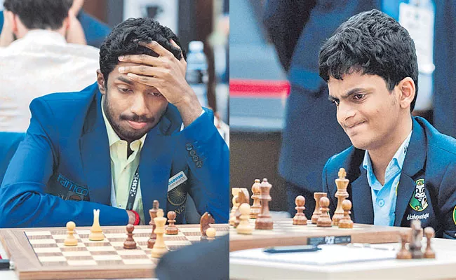  Nihal Sarin and Adhiban Eliminated From World Cup Chess Tournament - Sakshi