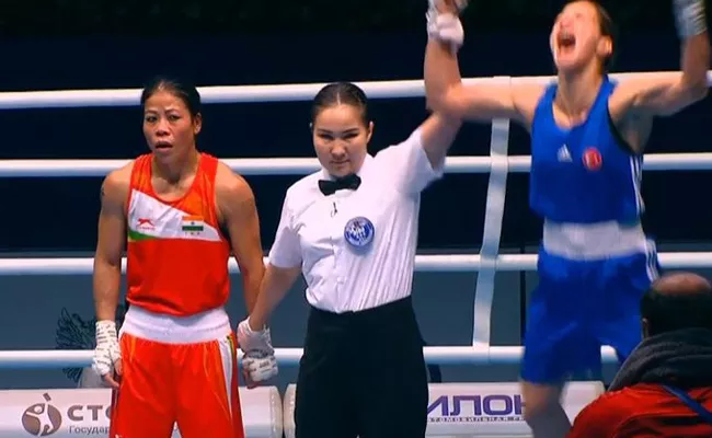 Mary Kom Settles for Bronze After Loses Semi-final At Womens WBC - Sakshi
