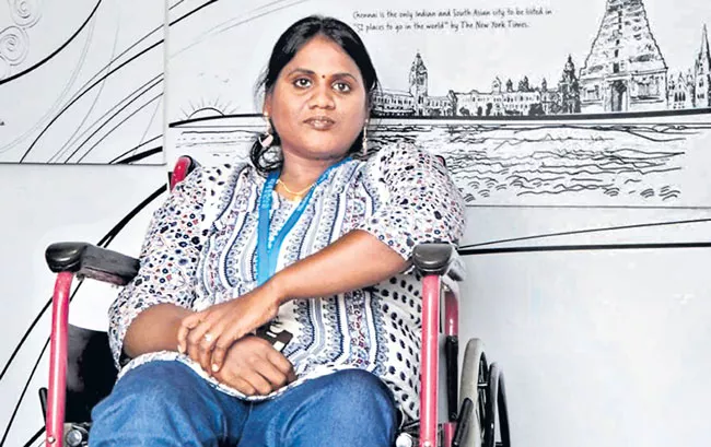 Special Story on Wheelchair Basketball Player Malathi Raja - Sakshi
