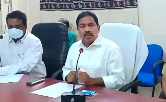 Minister Pinipe Viswarup Firs On Harsha Kumar - Sakshi