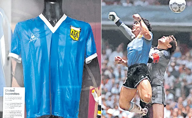 Diego Maradona Hand of God shirt up for auction  - Sakshi