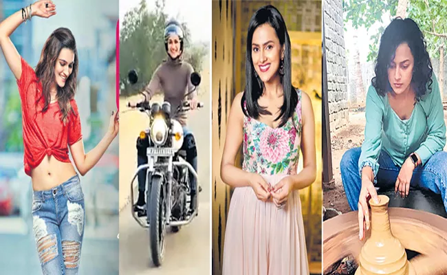 Kriti Sanon Goes For A Bike Ride - Sakshi