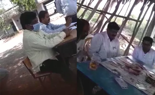 MEO Officer Drunk And Dance In School At Adilabad District - Sakshi