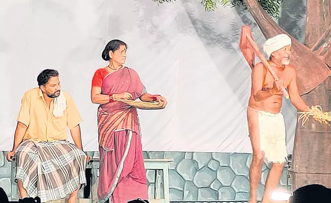 Telugu Classical Theatre Arts: Telugu Natakam, Theatre Artists in Srikakulam - Sakshi