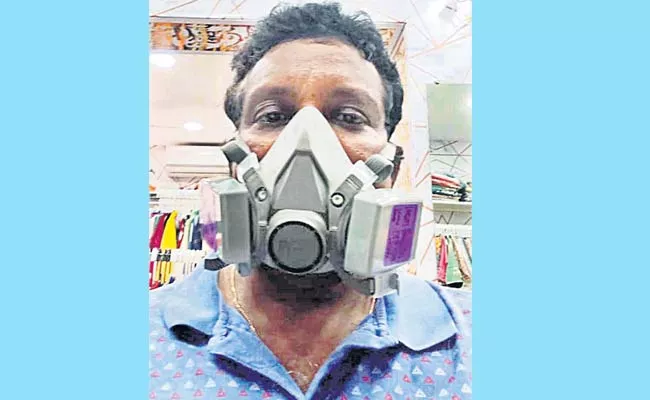 Coronavirus: Kazipet Man Have Twelve Thousand Price Covid Mask - Sakshi