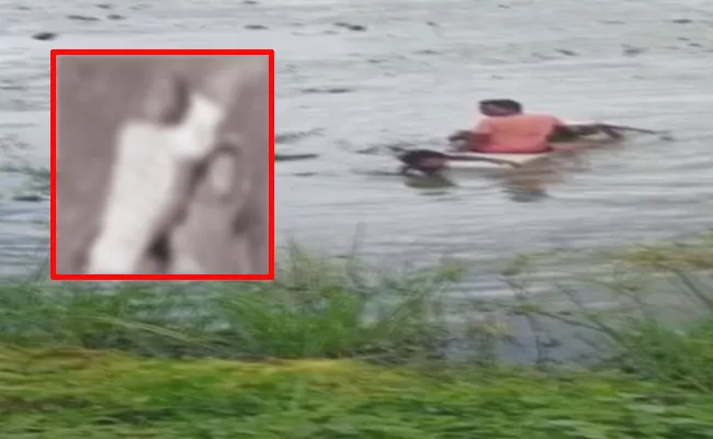 Grandfather And Grandson Sink Pond Lake Deceased In Bhupalpally - Sakshi