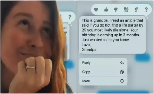 Girl Shares Conversations With Grandfather On TikTok Viral On Social Media - Sakshi
