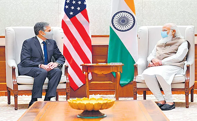 US Secretary of State Antony Blinken meets PM Narendra Modi - Sakshi