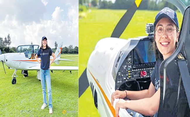 Belgian-British woman Zara Rutherford aims to set aviation record - Sakshi