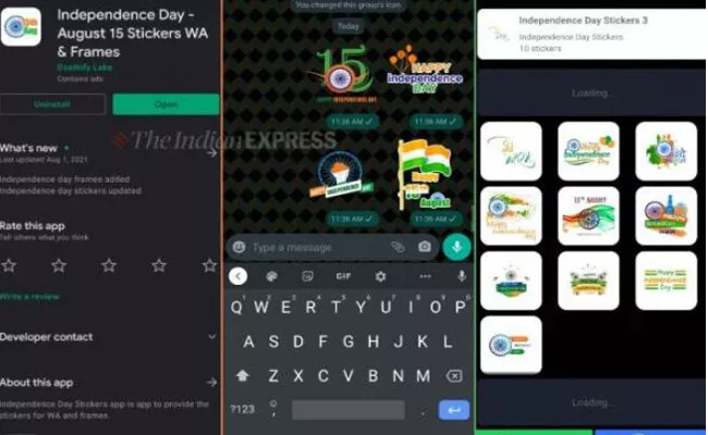 Independence Day 2021 How To Download Images,stickers,gif  - Sakshi