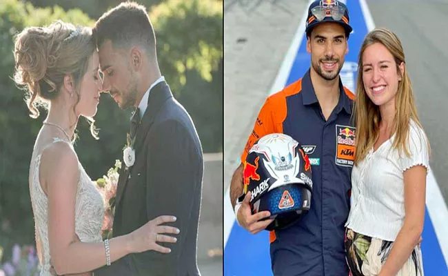 MotoGP Rider Miguel Oliveira Married Step Sister Expecting First Child - Sakshi