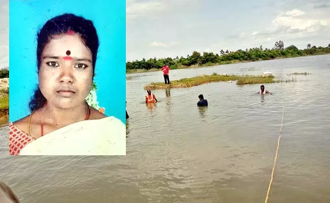 Leg Slip Mother Demise Into Pond And 5 Years Old Girl Tried To Save - Sakshi