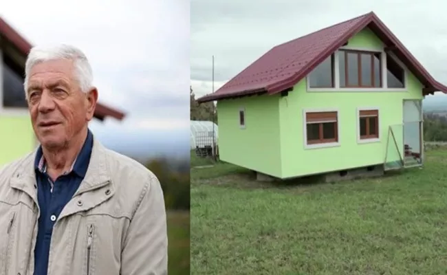 72 Years Bosnian Old Man Makes Rotating House Monument For His Wife - Sakshi