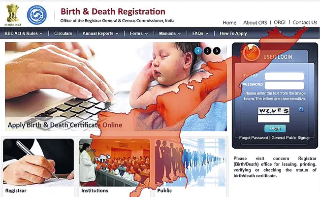 Certification of births and deaths from time to time Andhra Pradesh - Sakshi