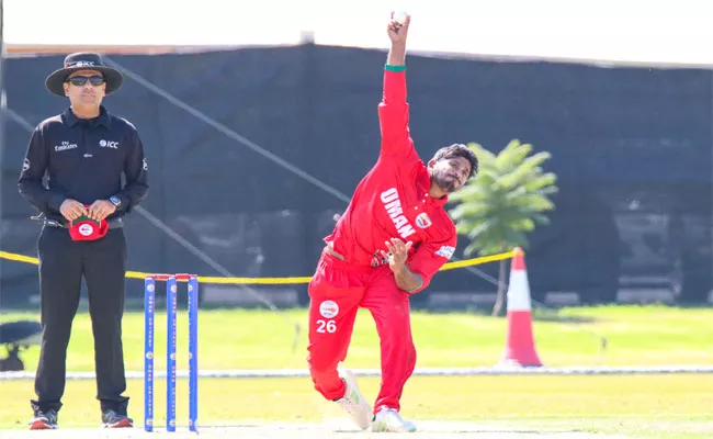 T20 World Cup 2021:Hyderabad Born Cricketer Sandeep Goud Playing For Oman Cricket Team - Sakshi