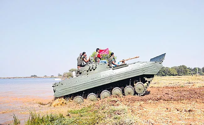 ODF Tested Modern Battle Tanks In Sangareddy District - Sakshi