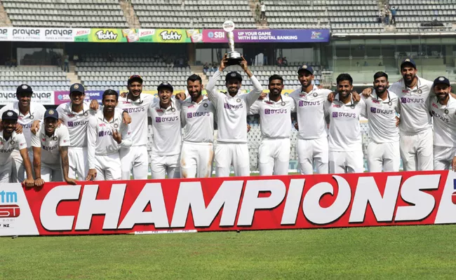India Massive Win Over New Zealand In Mumbai Test - Sakshi