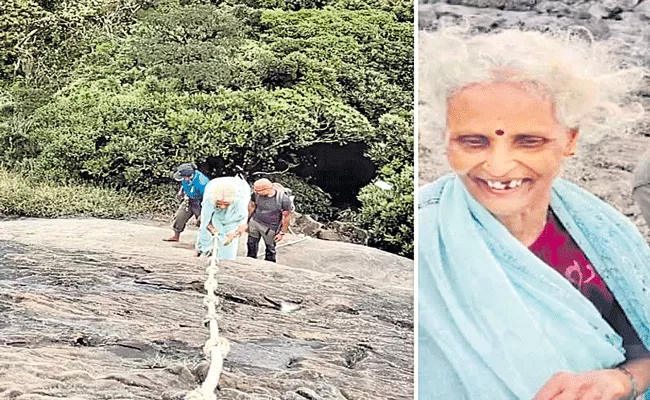 62 Year Old Woman Scales One Of The Toughest Peaks Of Western Ghats - Sakshi