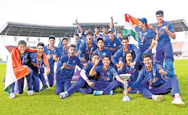 India win ICC Under 19 Men Cricket World Cup 2022 with victory over England - Sakshi